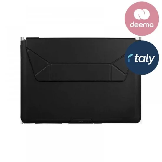 Lap Top Bag Sleeve With Foldable Stand (Up To 14”) Uniq - Midnight Black